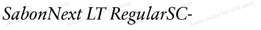 SabonNext LT RegularSC字体转换